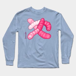 Gummy Worms in PINK Long Sleeve T-Shirt